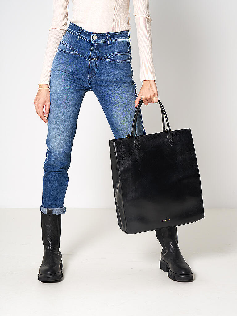 ROYAL REPUBLIQ Ledertasche Tote Bag MEL schwarz